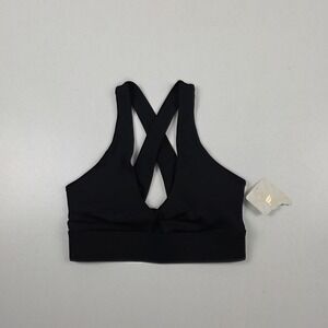 Fabletics Sports Bra Womens XS Black Crisscross Back Athletic Gym Workout